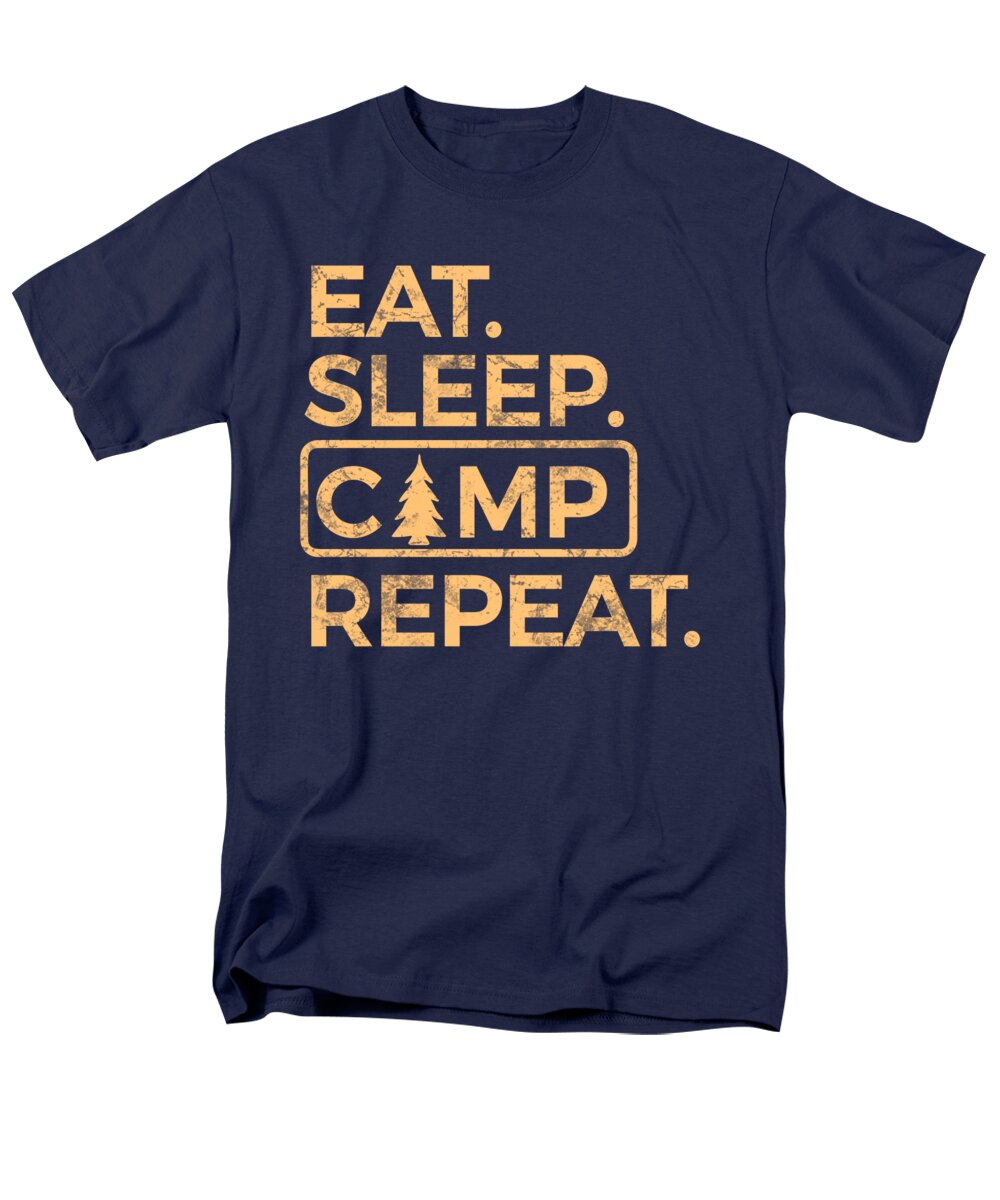 Eat Sleep Camp Repeat - Men's T-Shirt  (Regular Fit)