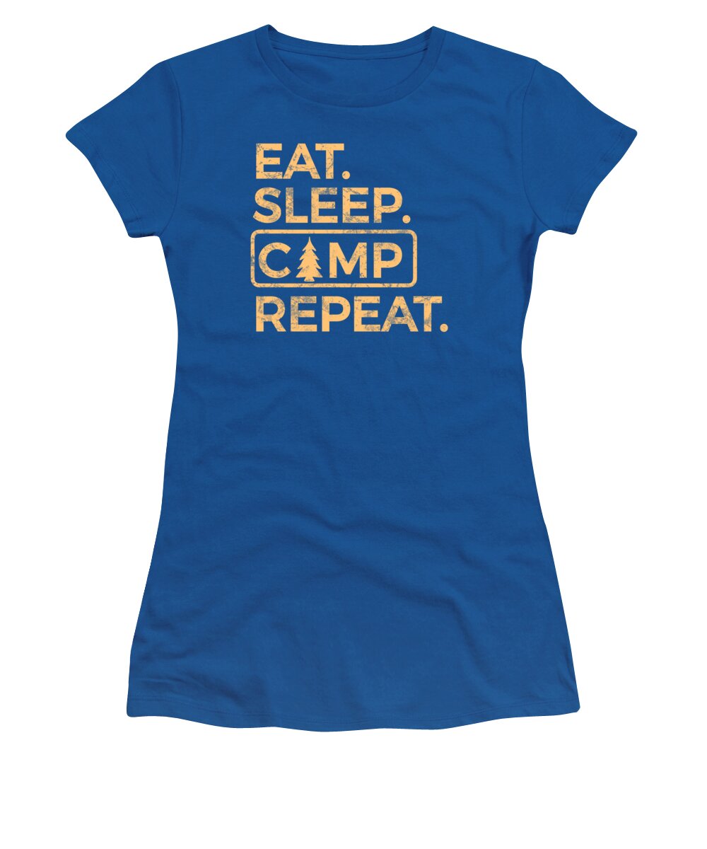 Eat Sleep Camp Repeat - Women's T-Shirt