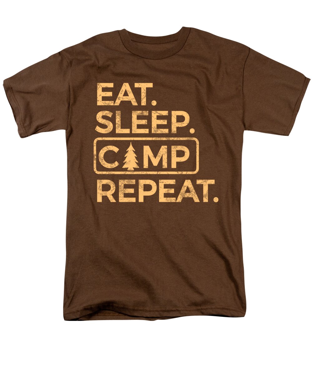 Eat Sleep Camp Repeat - Men's T-Shirt  (Regular Fit)