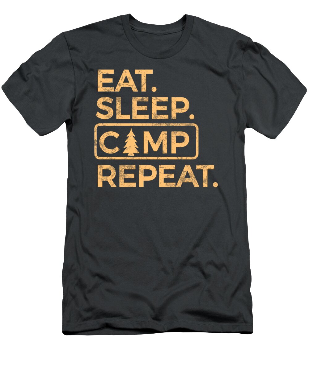 Eat Sleep Camp Repeat - T-Shirt