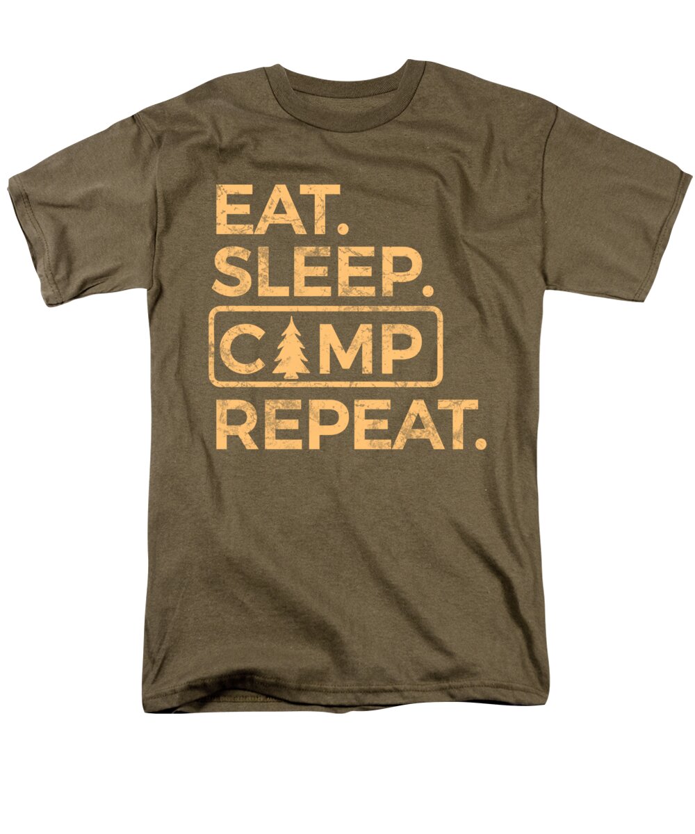 Eat Sleep Camp Repeat - Men's T-Shirt  (Regular Fit)