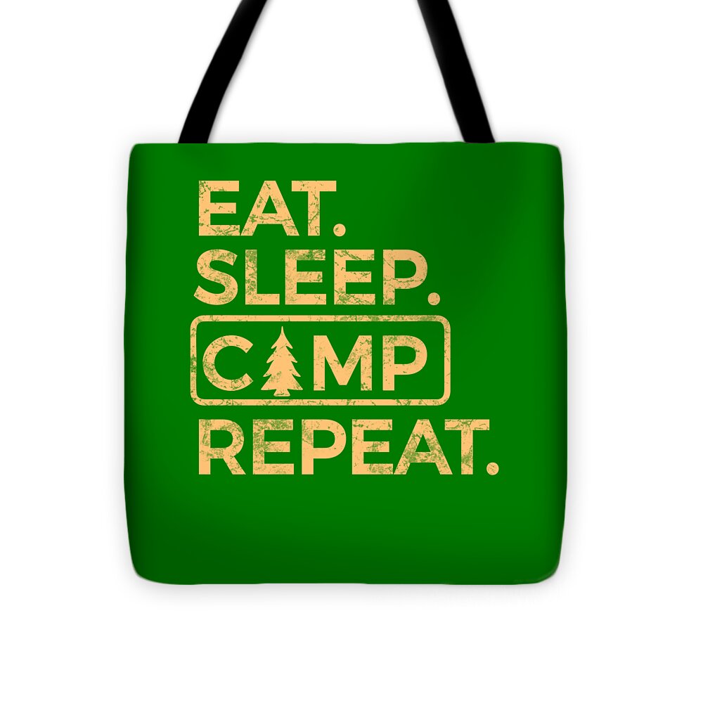 Eat Sleep Camp Repeat - Tote Bag