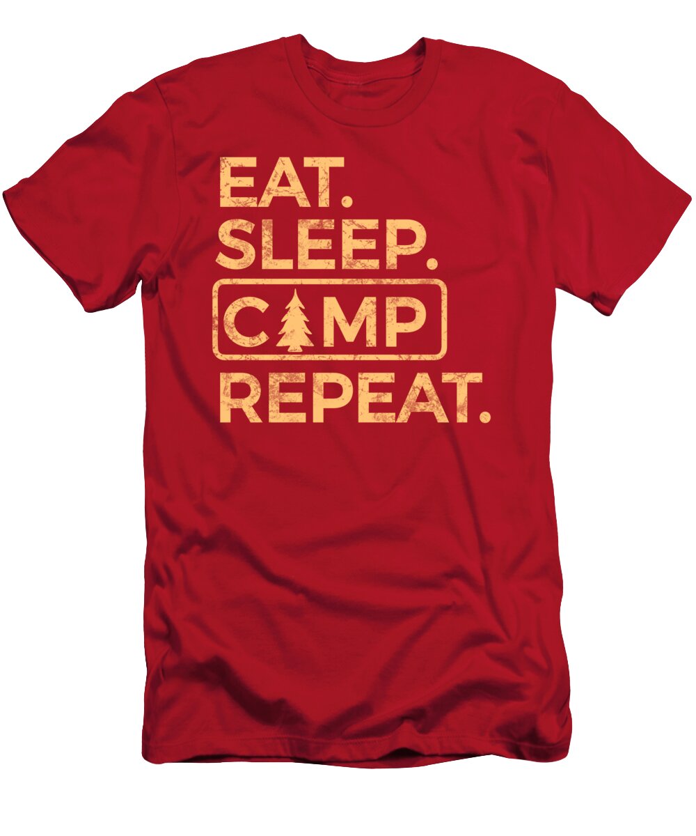 Eat Sleep Camp Repeat - T-Shirt
