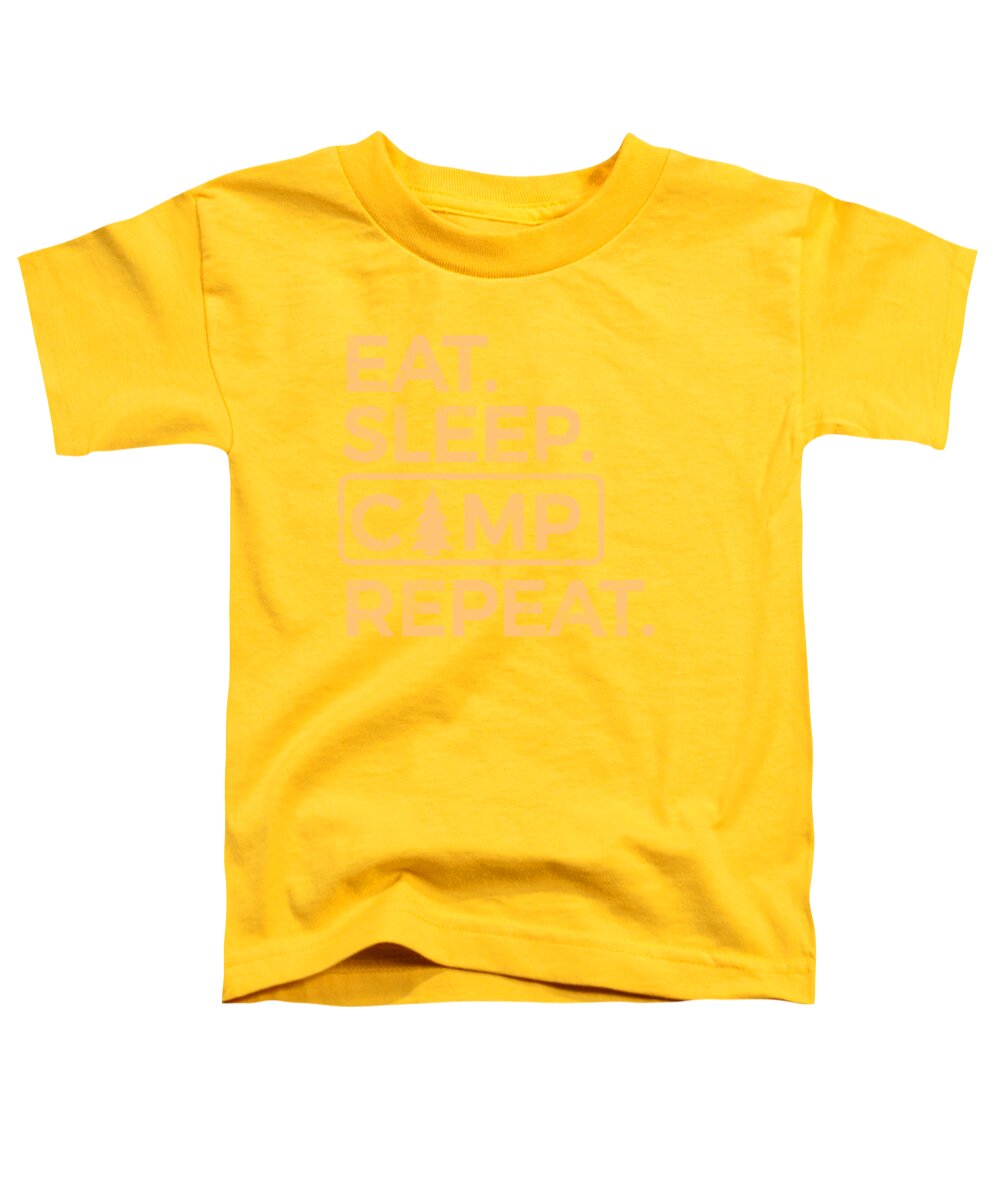 Eat Sleep Camp Repeat - Toddler T-Shirt