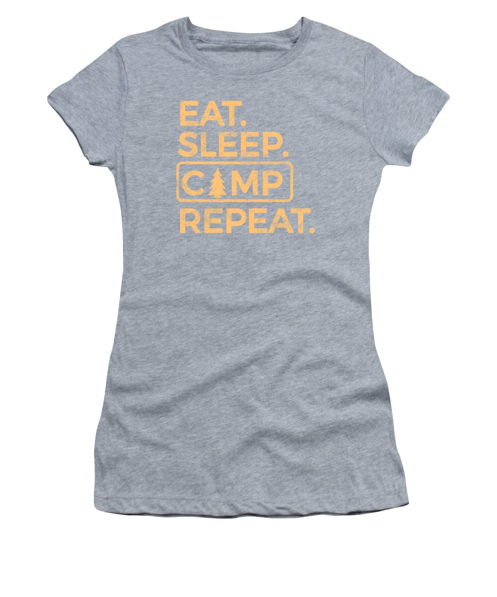Eat Sleep Camp Repeat - Women's T-Shirt