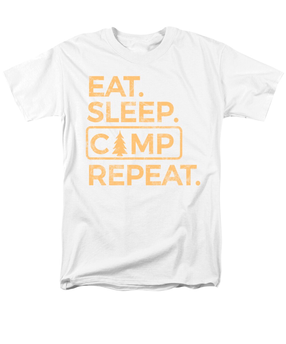 Eat Sleep Camp Repeat - Men's T-Shirt  (Regular Fit)