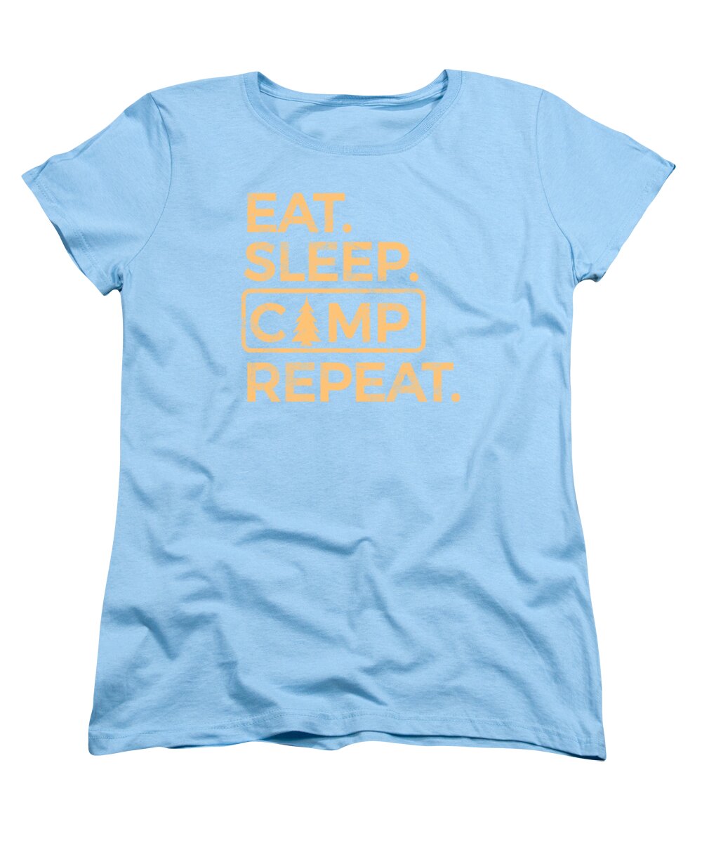Eat Sleep Camp Repeat - Women's T-Shirt (Standard Fit)