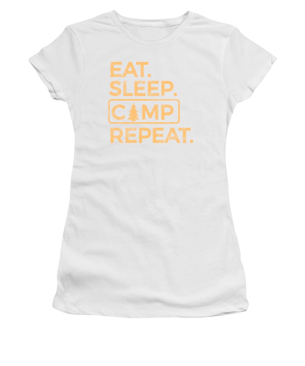 Eat Sleep Camp Repeat - Women's T-Shirt