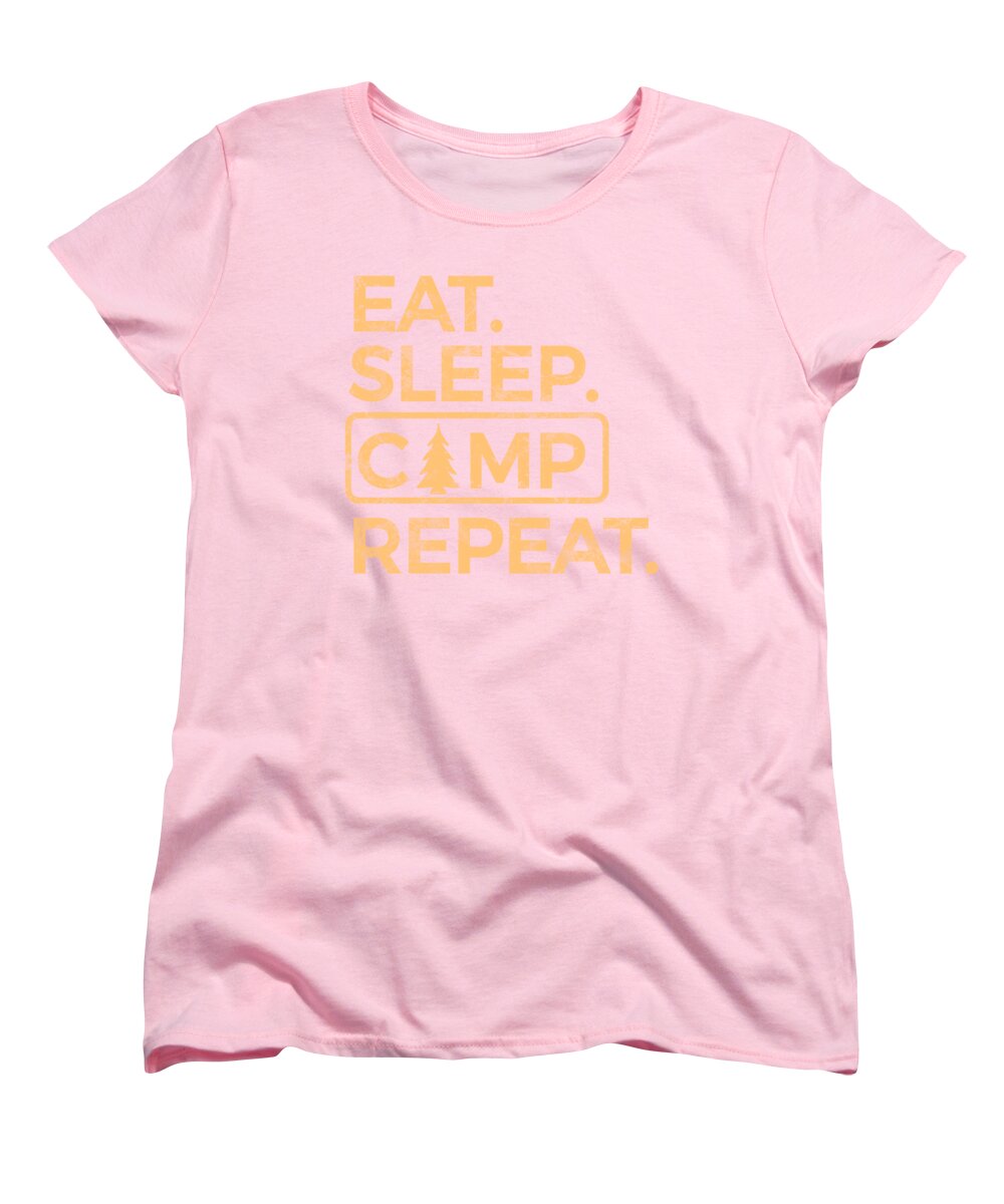 Eat Sleep Camp Repeat - Women's T-Shirt (Standard Fit)