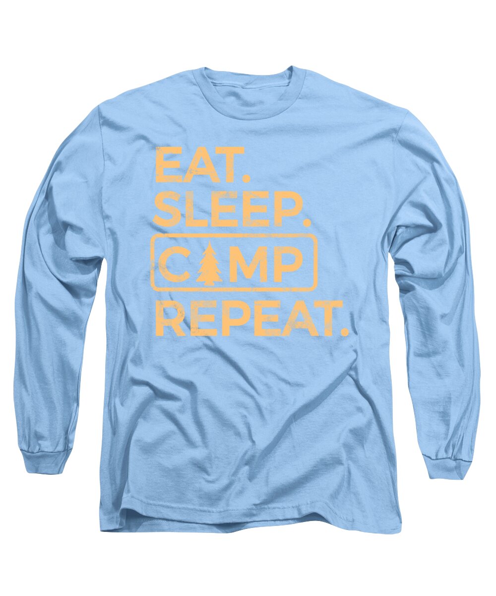 Eat Sleep Camp Repeat - Long Sleeve T-Shirt