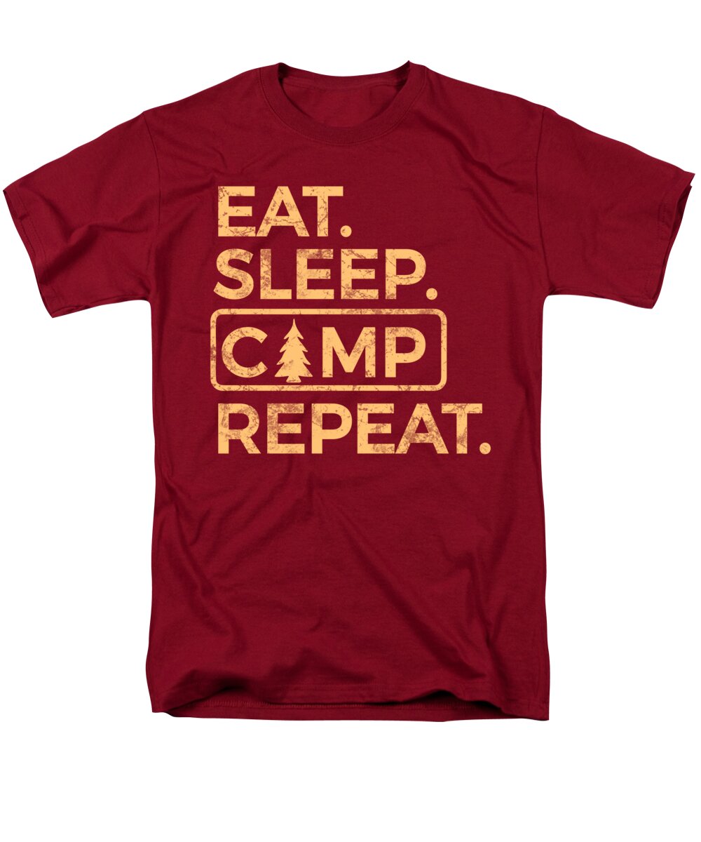 Eat Sleep Camp Repeat - Men's T-Shirt  (Regular Fit)