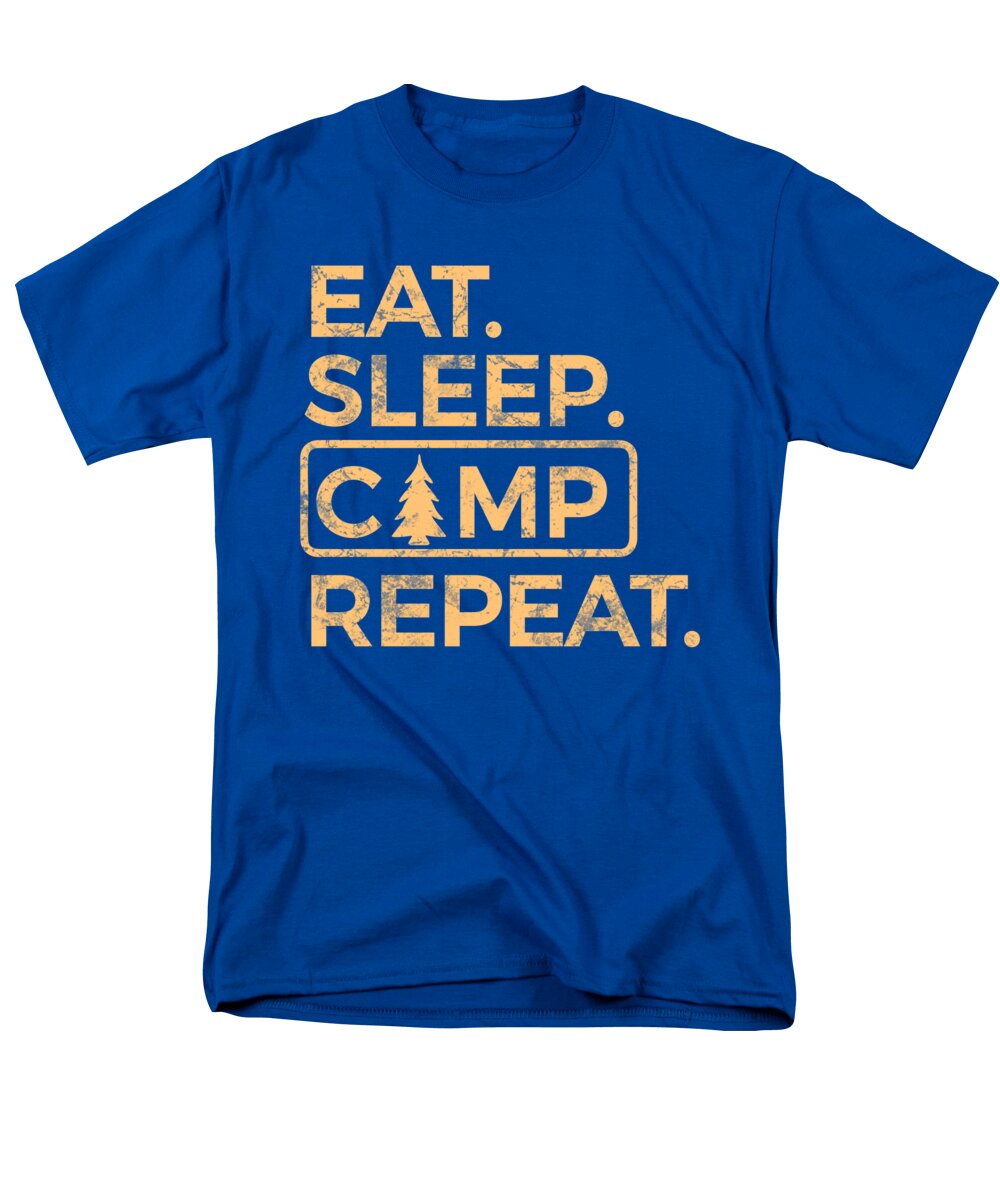 Eat Sleep Camp Repeat - Men's T-Shirt  (Regular Fit)