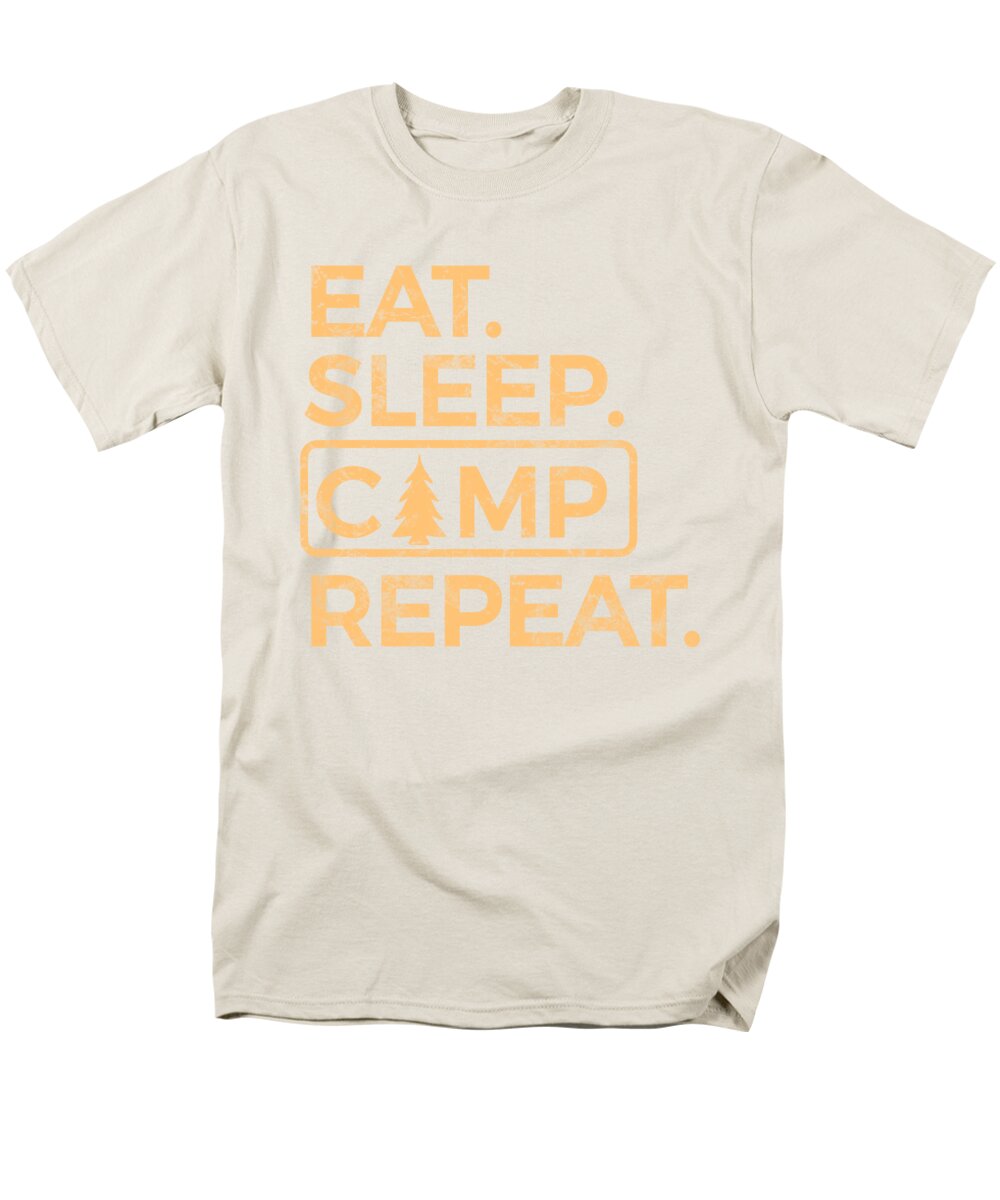 Eat Sleep Camp Repeat - Men's T-Shirt  (Regular Fit)