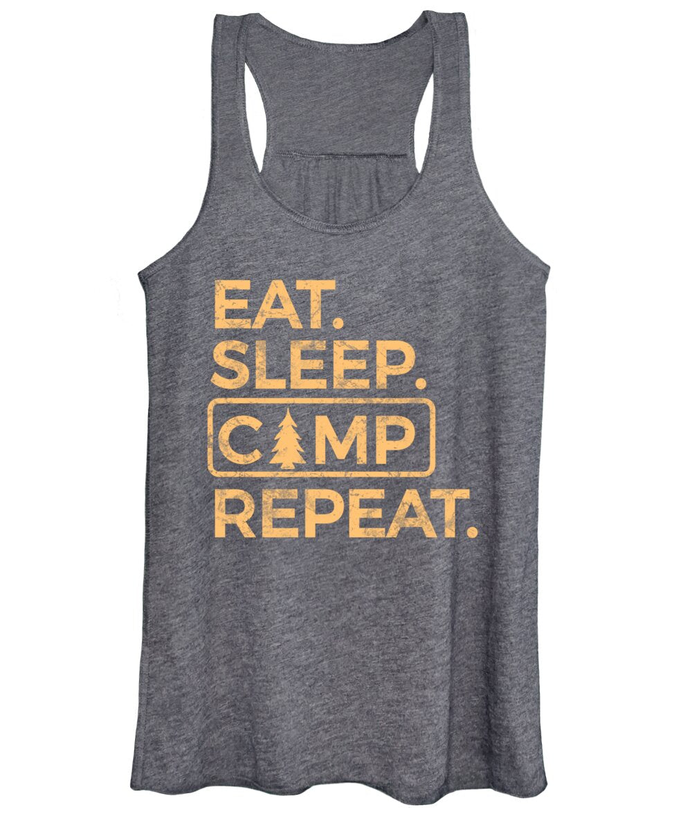 Eat Sleep Camp Repeat - Women's Tank Top