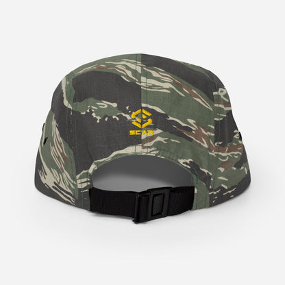 Embroidered Viking Raven Five Panel Cap