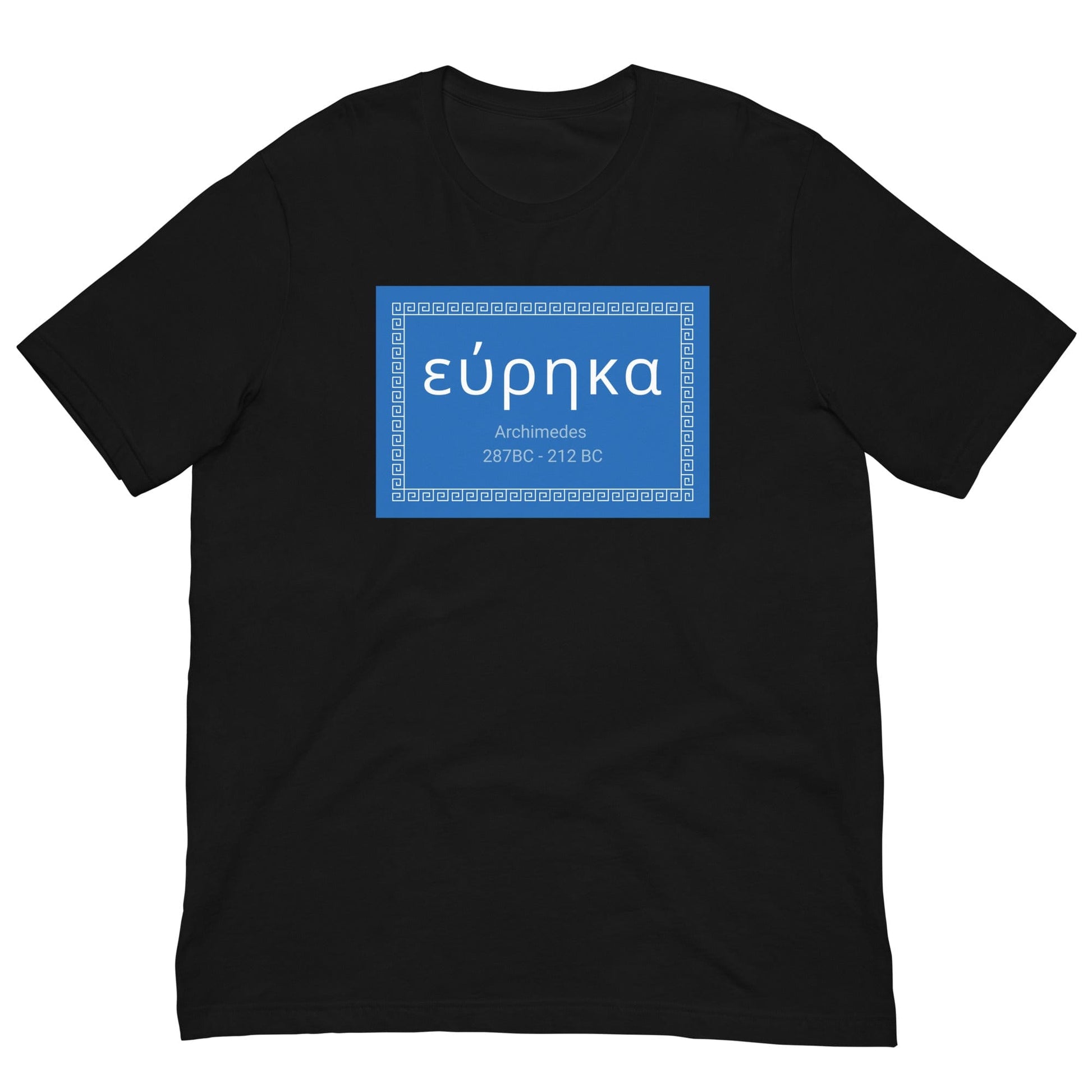 Eureka - Archimedes quote T-shirt Black / XS