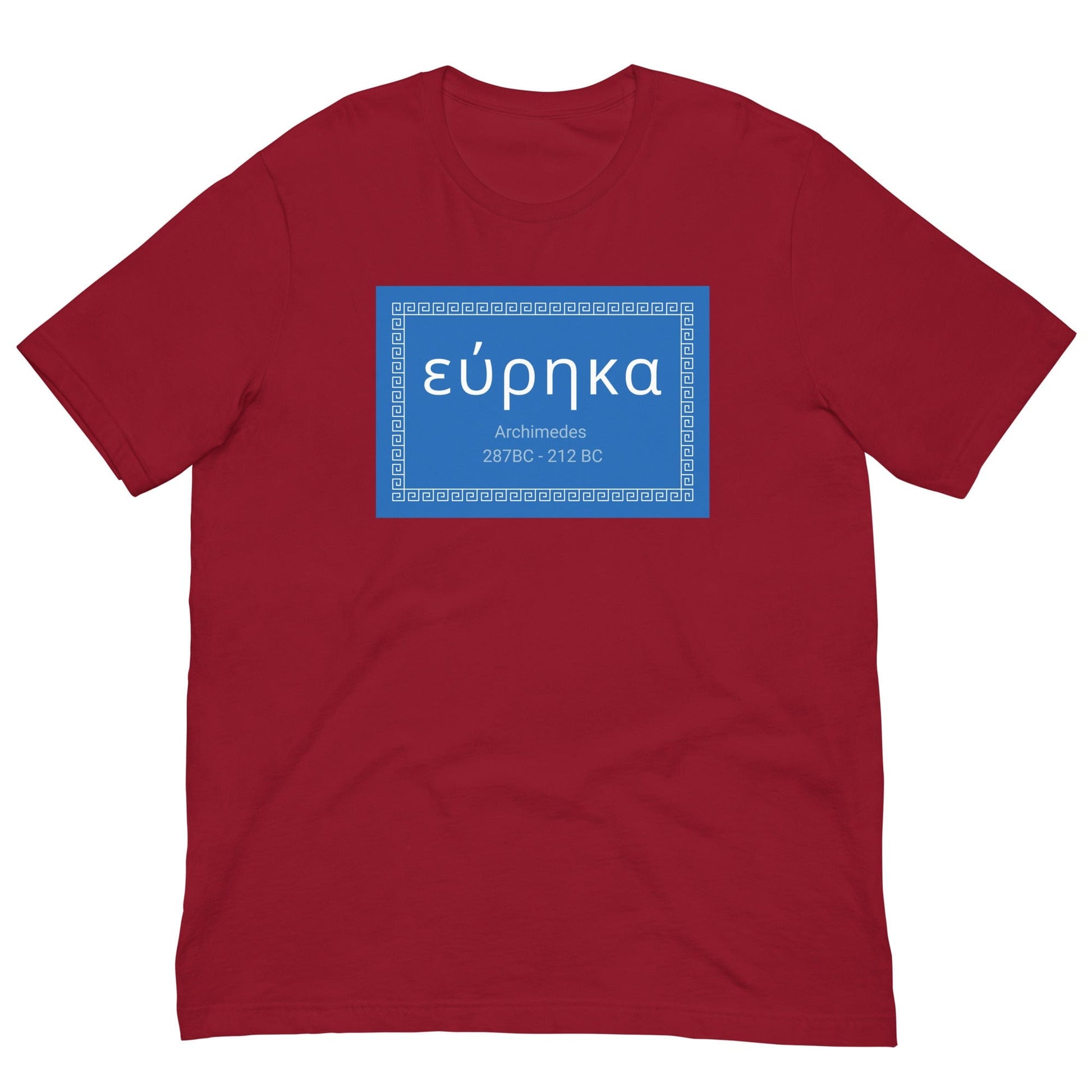 Eureka - Archimedes quote T-shirt Cardinal / XS