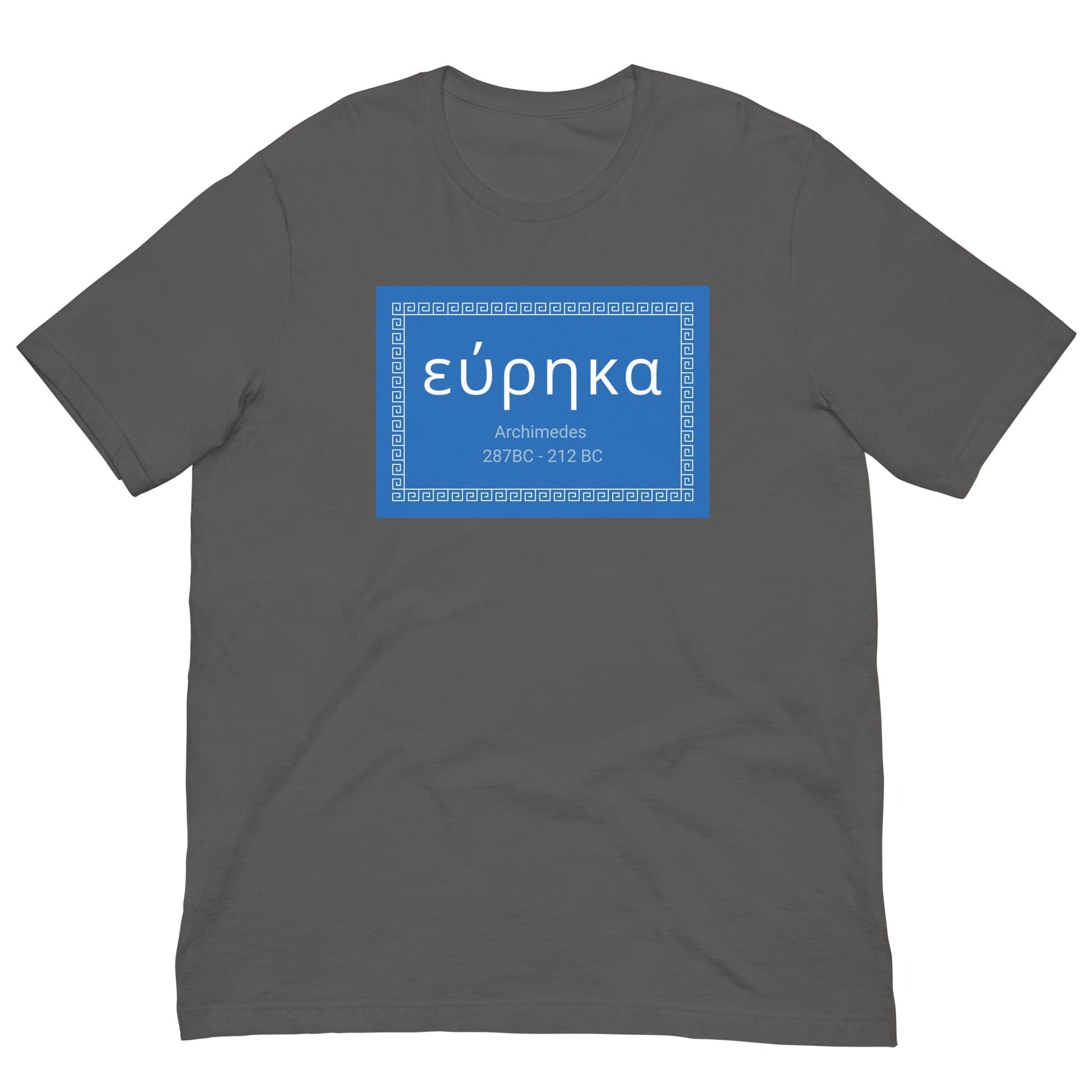 Eureka - Archimedes quote T-shirt Asphalt / S