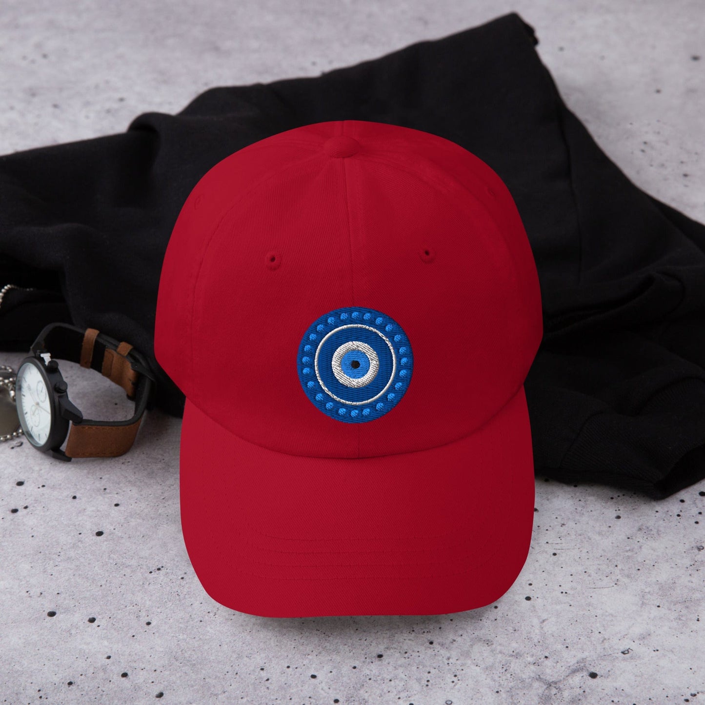 Evil Eye Protection Embroidered Dad Hat