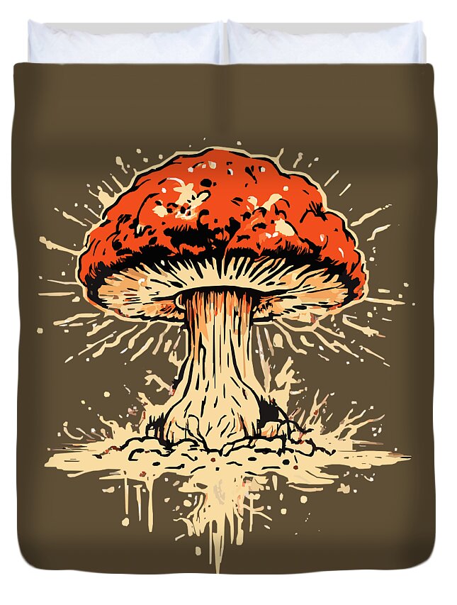 Explosive Mushroom - Duvet Cover