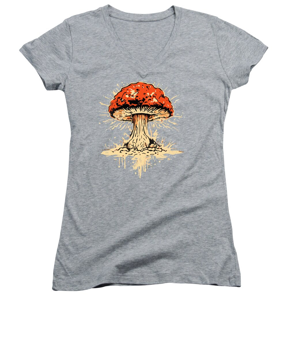 Explosive Mushroom - Women's V-Neck