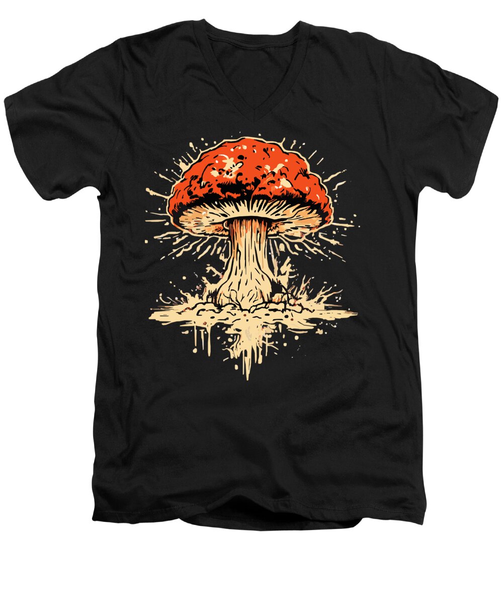 Explosive Mushroom - Men's V-Neck T-Shirt