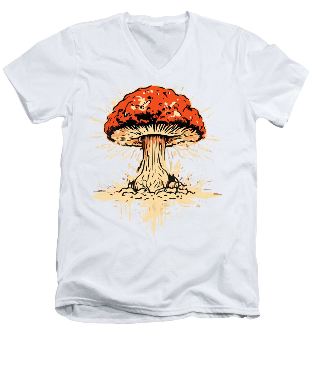 Explosive Mushroom - Men's V-Neck T-Shirt