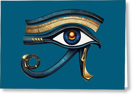 Eye of Horus Ancient Egyptian Eye Symbol - Greeting Card