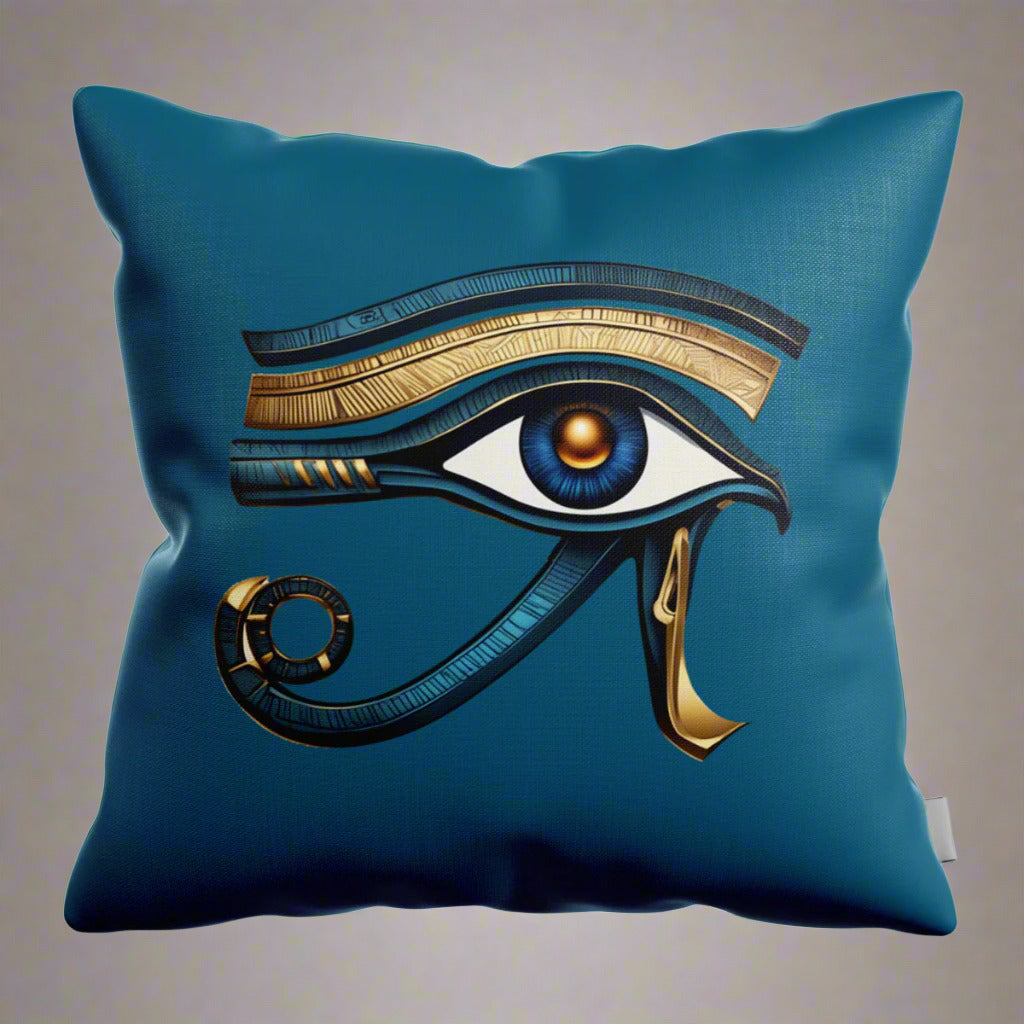 Eye of Horus Ancient Egyptian Eye Symbol - Throw Pillow