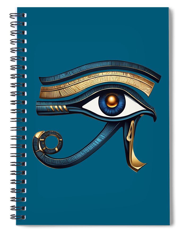 Eye of Horus Ancient Egyptian Eye Symbol - Spiral Notebook