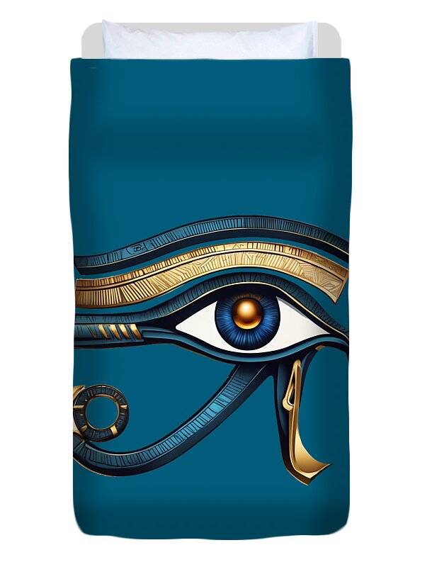 Eye of Horus Ancient Egyptian Eye Symbol - Duvet Cover
