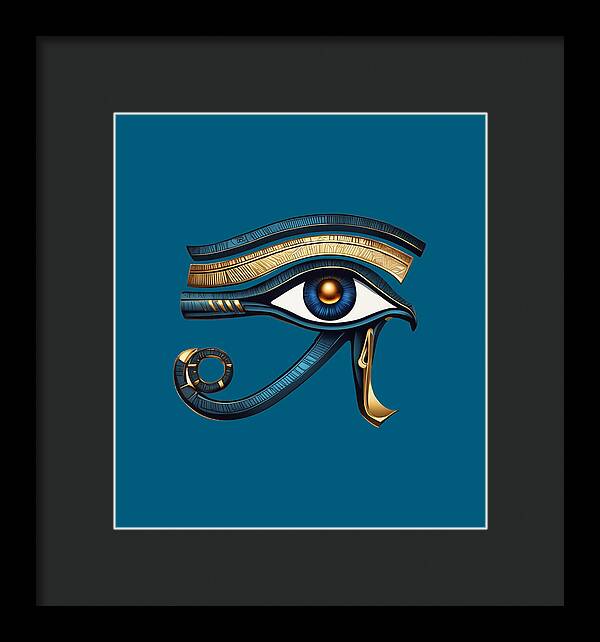 Eye of Horus Ancient Egyptian Eye Symbol - Framed Print