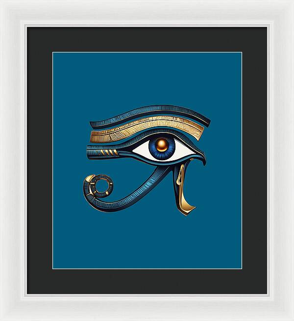 Eye of Horus Ancient Egyptian Eye Symbol - Framed Print