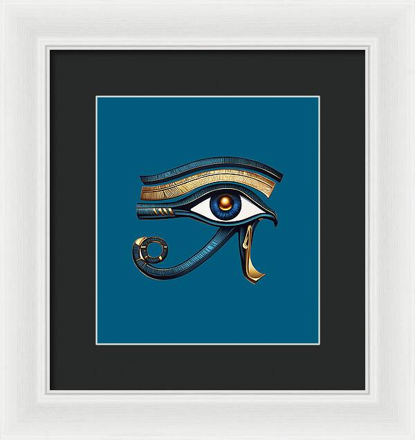 Eye of Horus Ancient Egyptian Eye Symbol - Framed Print