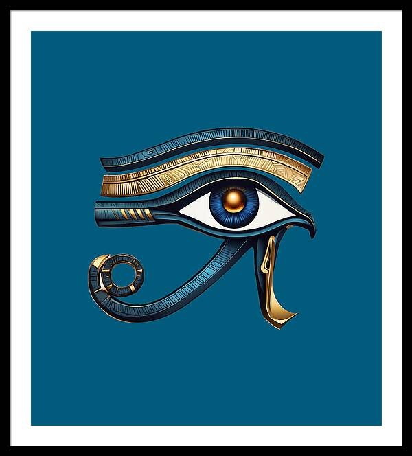 Eye of Horus Ancient Egyptian Eye Symbol - Framed Print