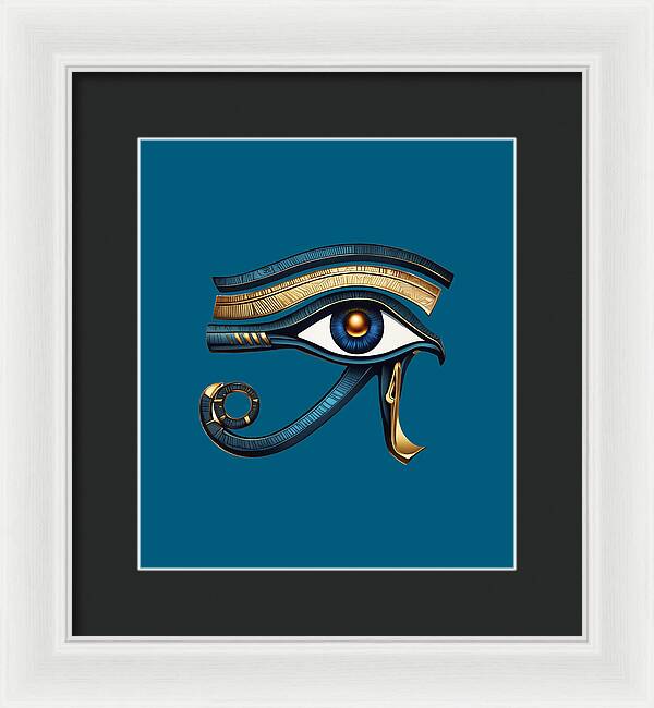 Eye of Horus Ancient Egyptian Eye Symbol - Framed Print