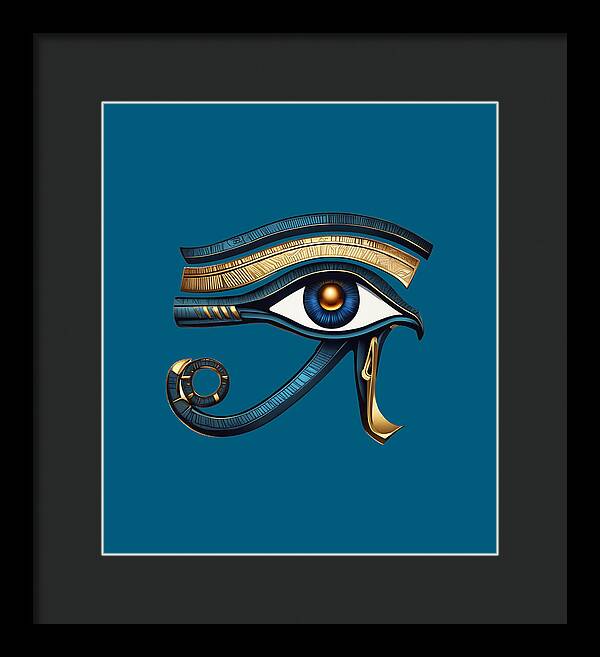 Eye of Horus Ancient Egyptian Eye Symbol - Framed Print