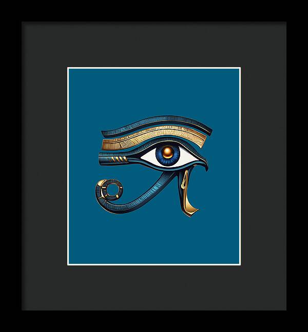 Eye of Horus Ancient Egyptian Eye Symbol - Framed Print