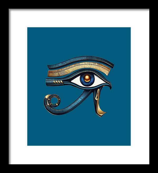 Eye of Horus Ancient Egyptian Eye Symbol - Framed Print
