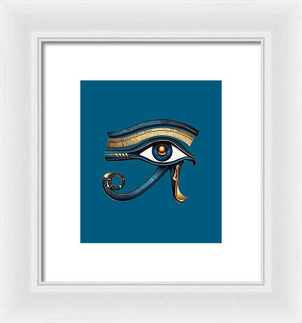 Eye of Horus Ancient Egyptian Eye Symbol - Framed Print