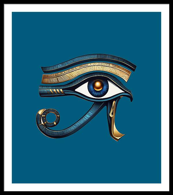 Eye of Horus Ancient Egyptian Eye Symbol - Framed Print