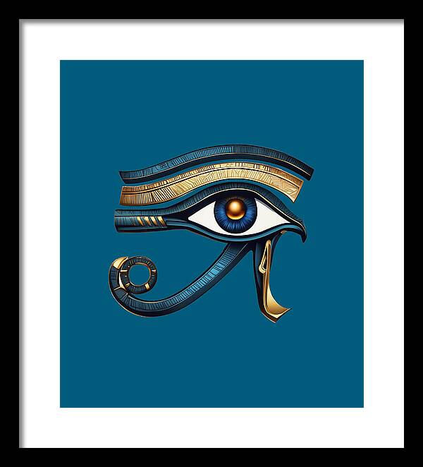 Eye of Horus Ancient Egyptian Eye Symbol - Framed Print