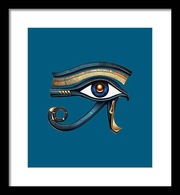 Eye of Horus Ancient Egyptian Eye Symbol - Framed Print