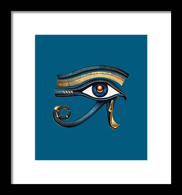 Eye of Horus Ancient Egyptian Eye Symbol - Framed Print