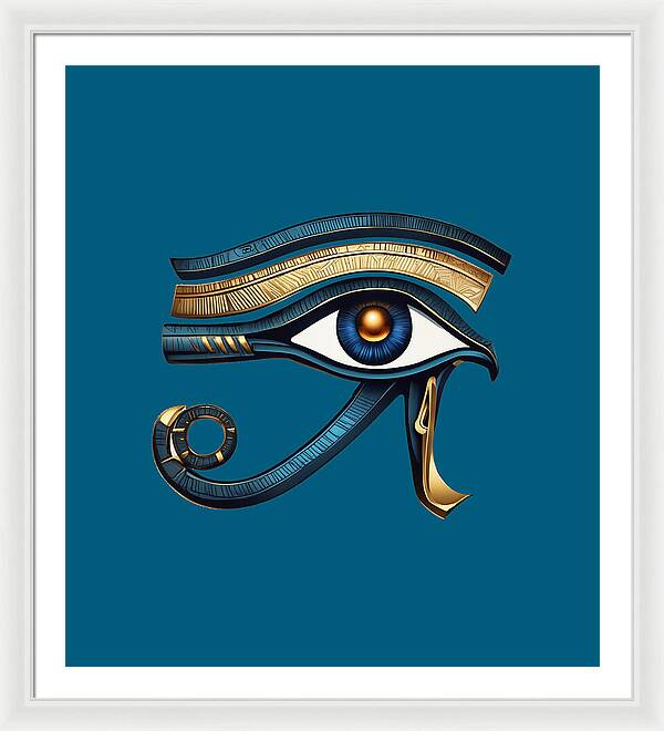 Eye of Horus Ancient Egyptian Eye Symbol - Framed Print