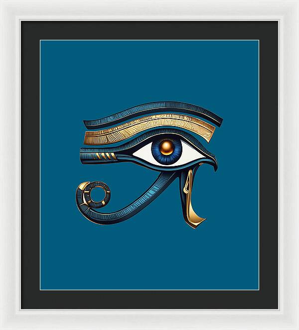 Eye of Horus Ancient Egyptian Eye Symbol - Framed Print