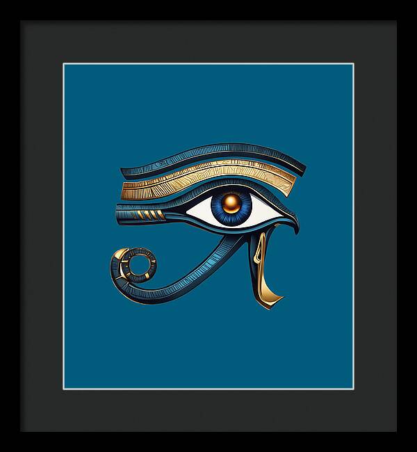 Eye of Horus Ancient Egyptian Eye Symbol - Framed Print