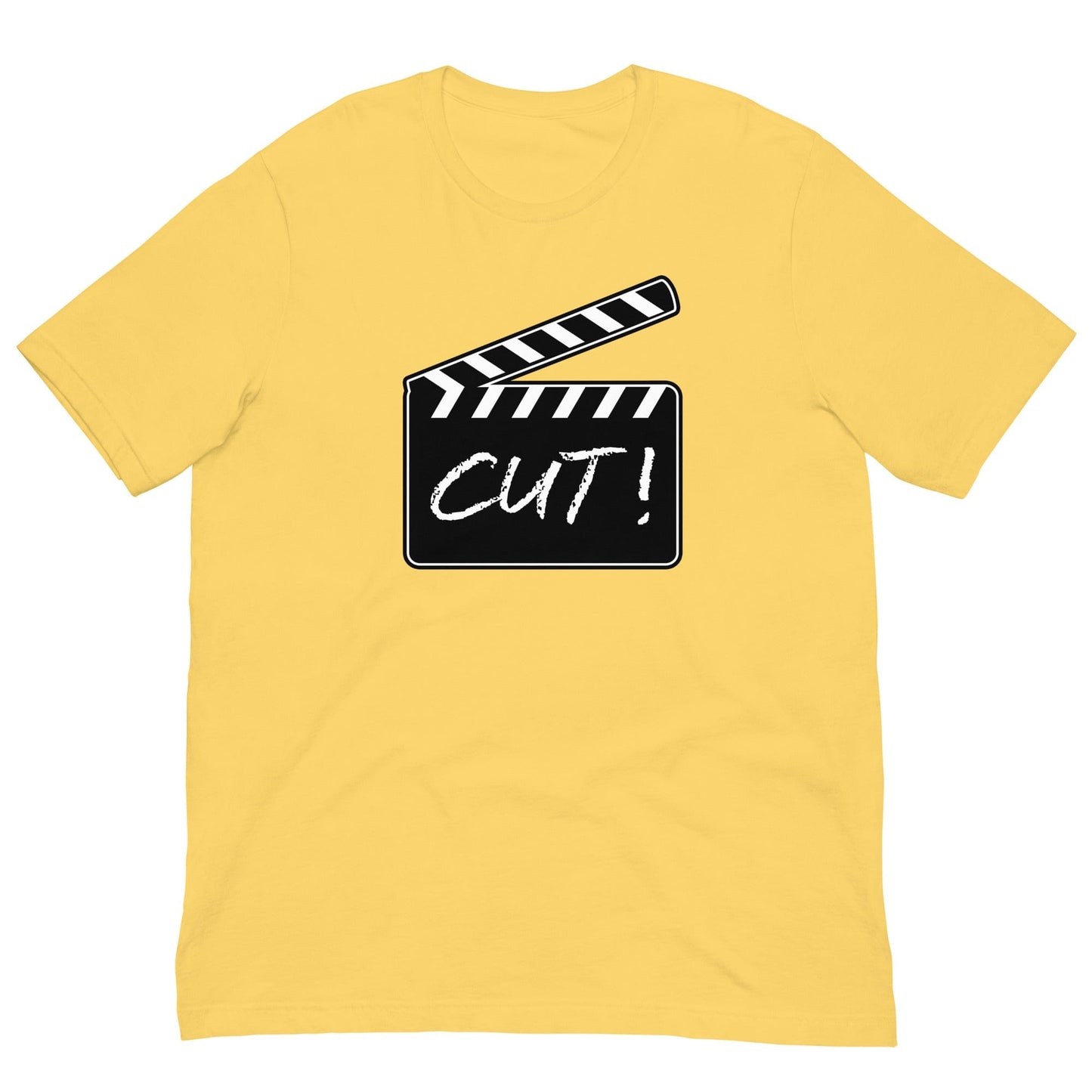 Film Clapper Cut! T-shirt Yellow / S