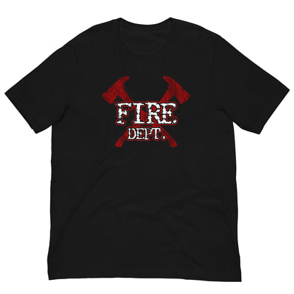 Firefighter Axes Fire Dept. T-Shirt Black / XS