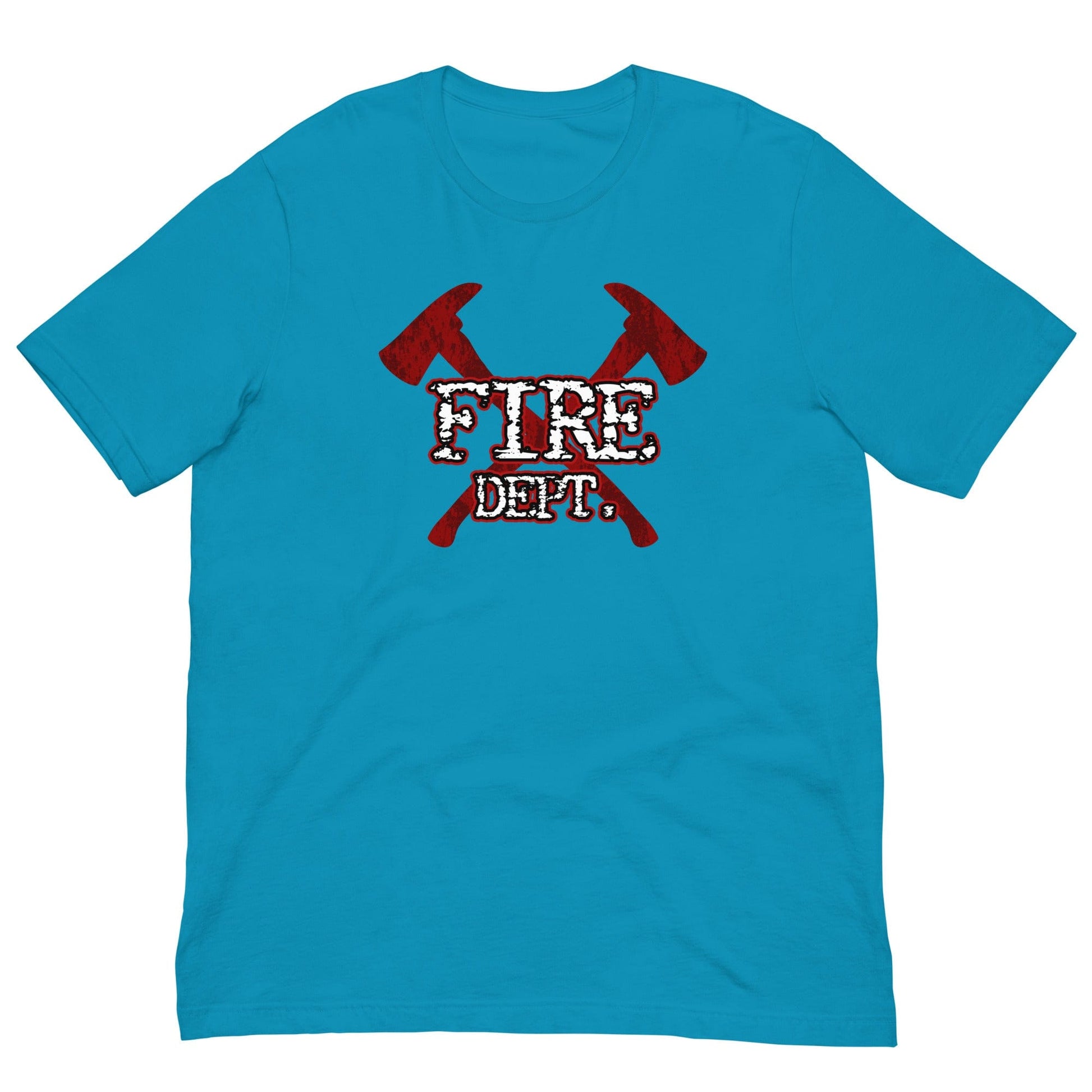 Firefighter Axes Fire Dept. T-Shirt Aqua / S